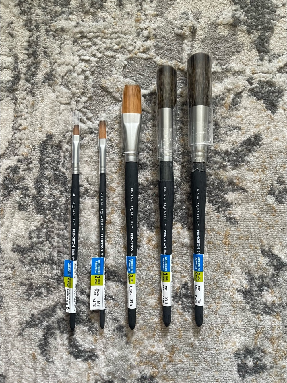 Princeton: Aqua Elite Series - Synthetic Watercolor Paint Brush Bundle #6 (5)